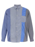 Comme Des Garçons Blue Cotton Blouse