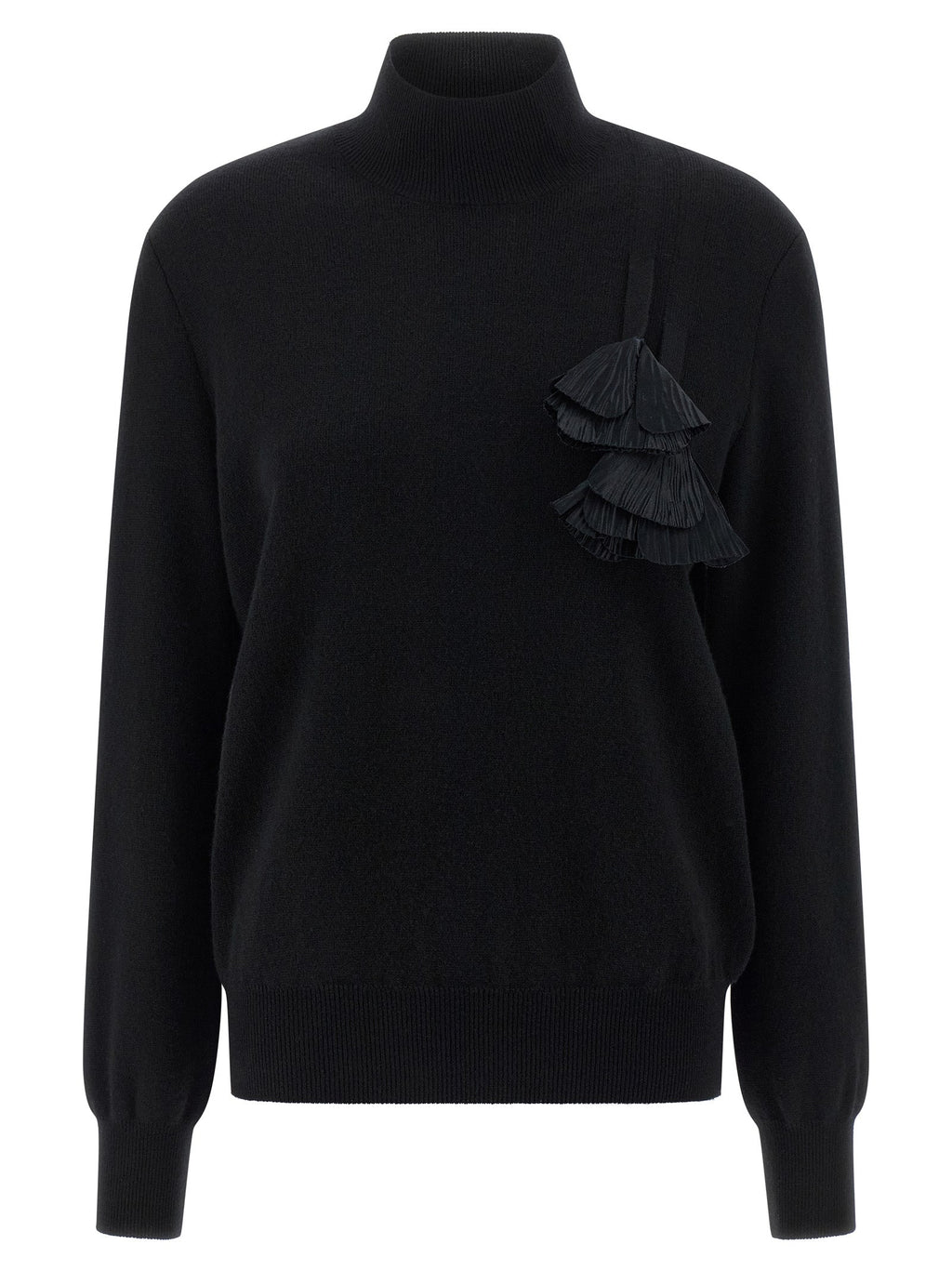 Ferragamo Black Virgin Wool Cardigan