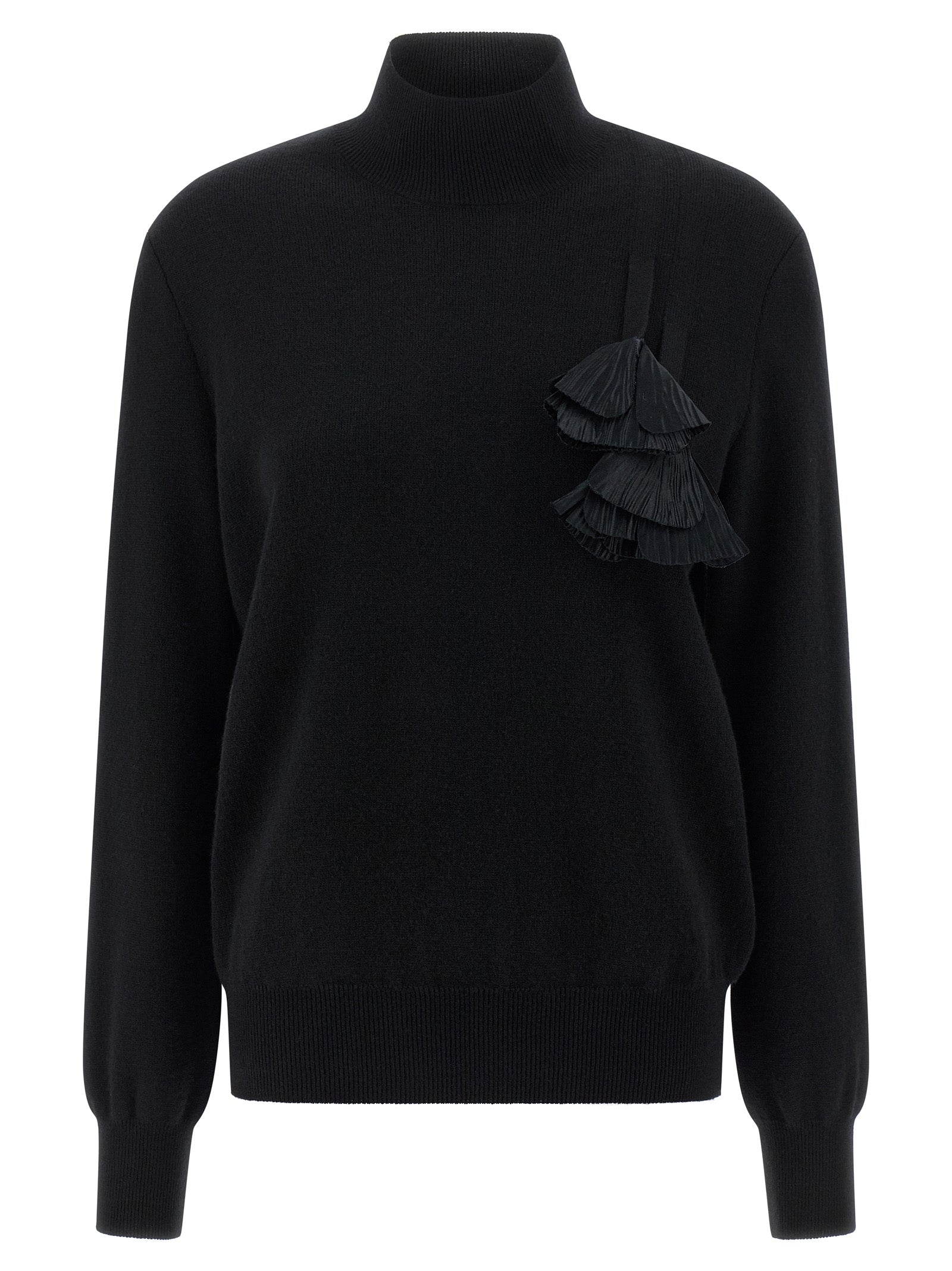 Ferragamo Black Virgin Wool Cardigan
