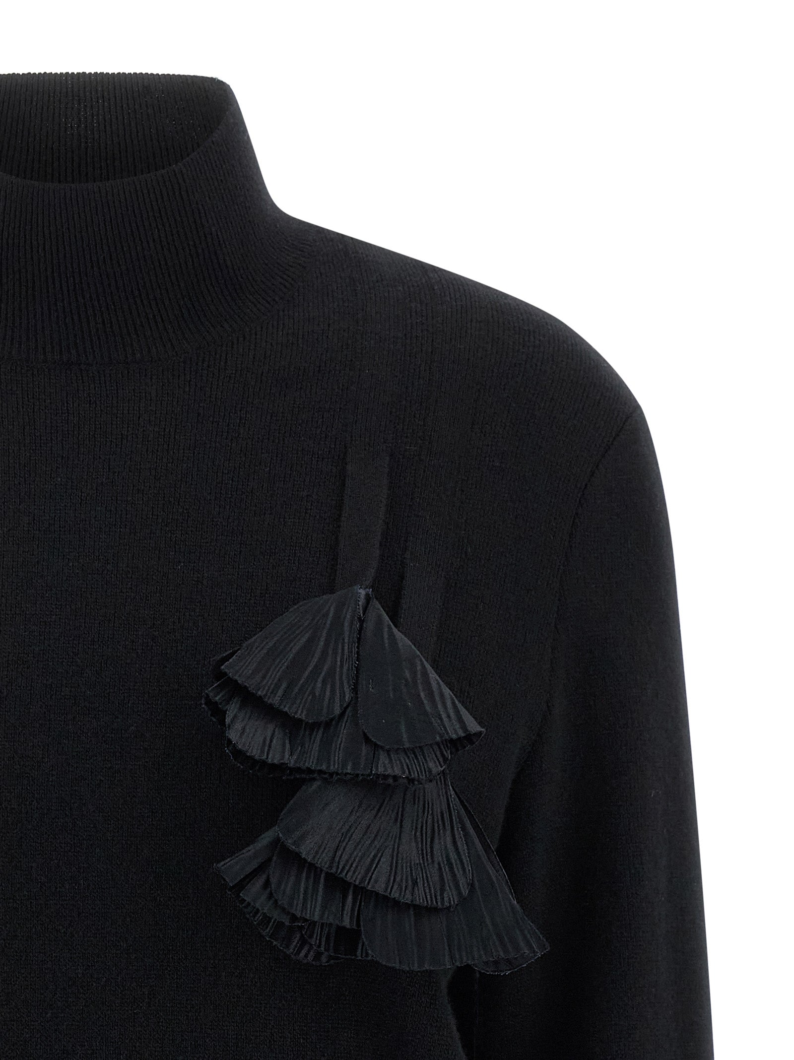 Ferragamo Black Virgin Wool Cardigan