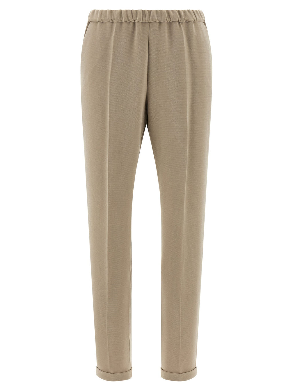 Alberto Biani Beige Triacetate Casual Pants