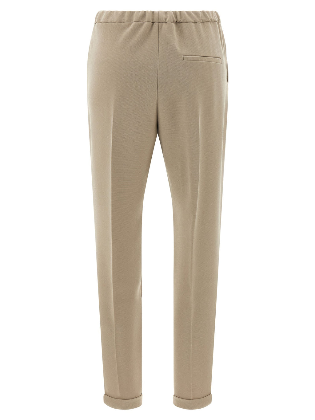 Alberto Biani Beige Triacetate Casual Pants