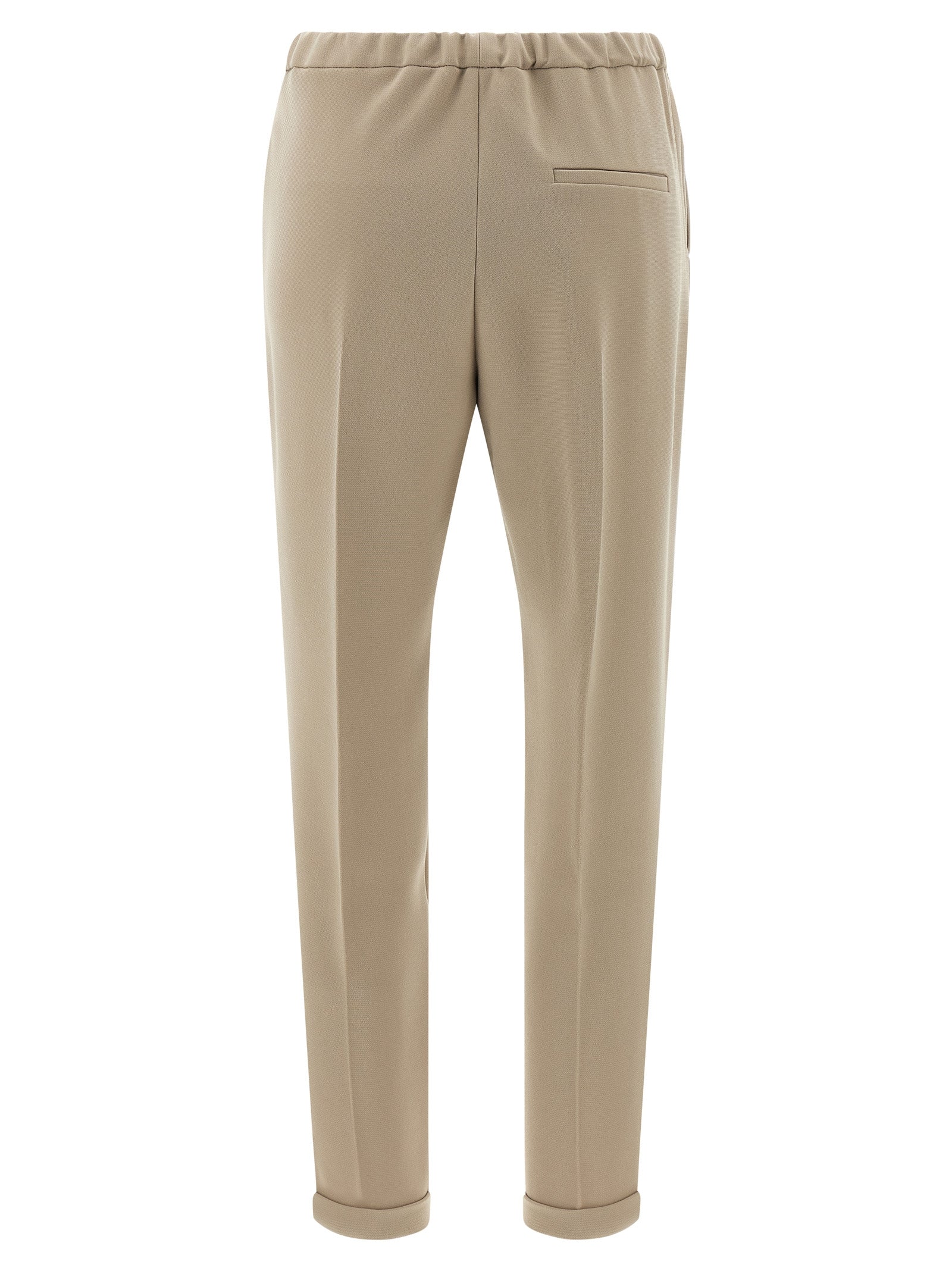 Alberto Biani Beige Triacetate Casual Pants