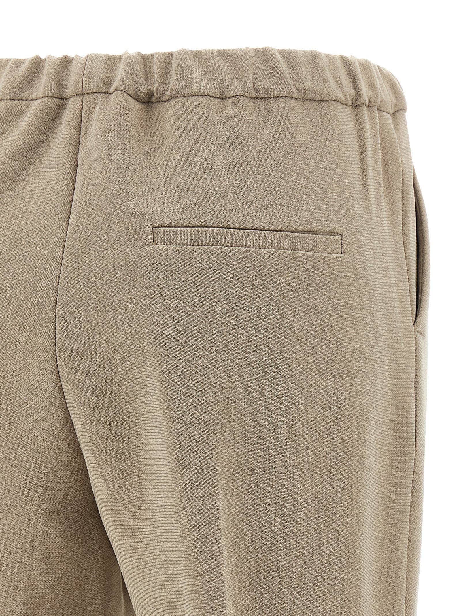 Alberto Biani Beige Triacetate Casual Pants
