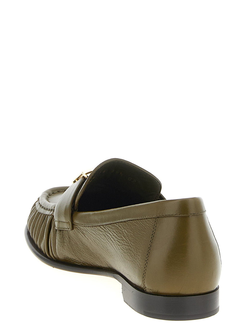 Fendi Bicolor Lamb Leather Slip-On Loafers