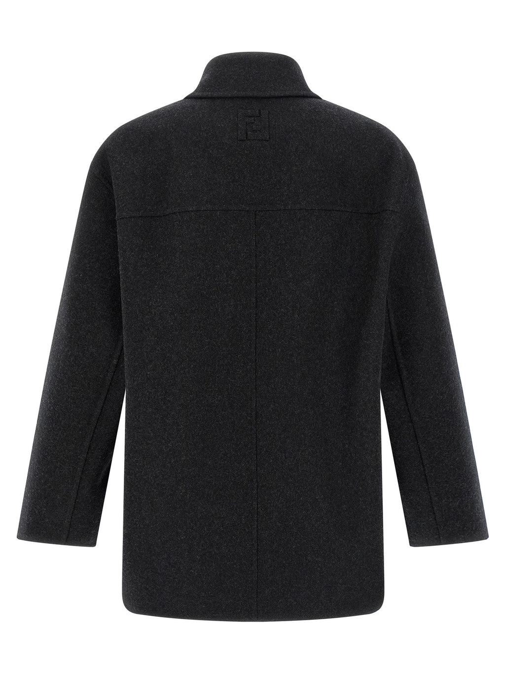 Fendi Gray Virgin Wool Coat