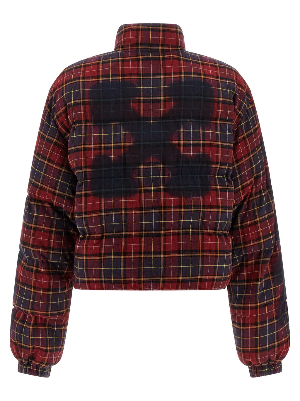 Off-White Bordeaux Cotton Full-Length Jacket