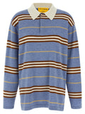 Guest in Residence Blue Cashmere Polo Shirt