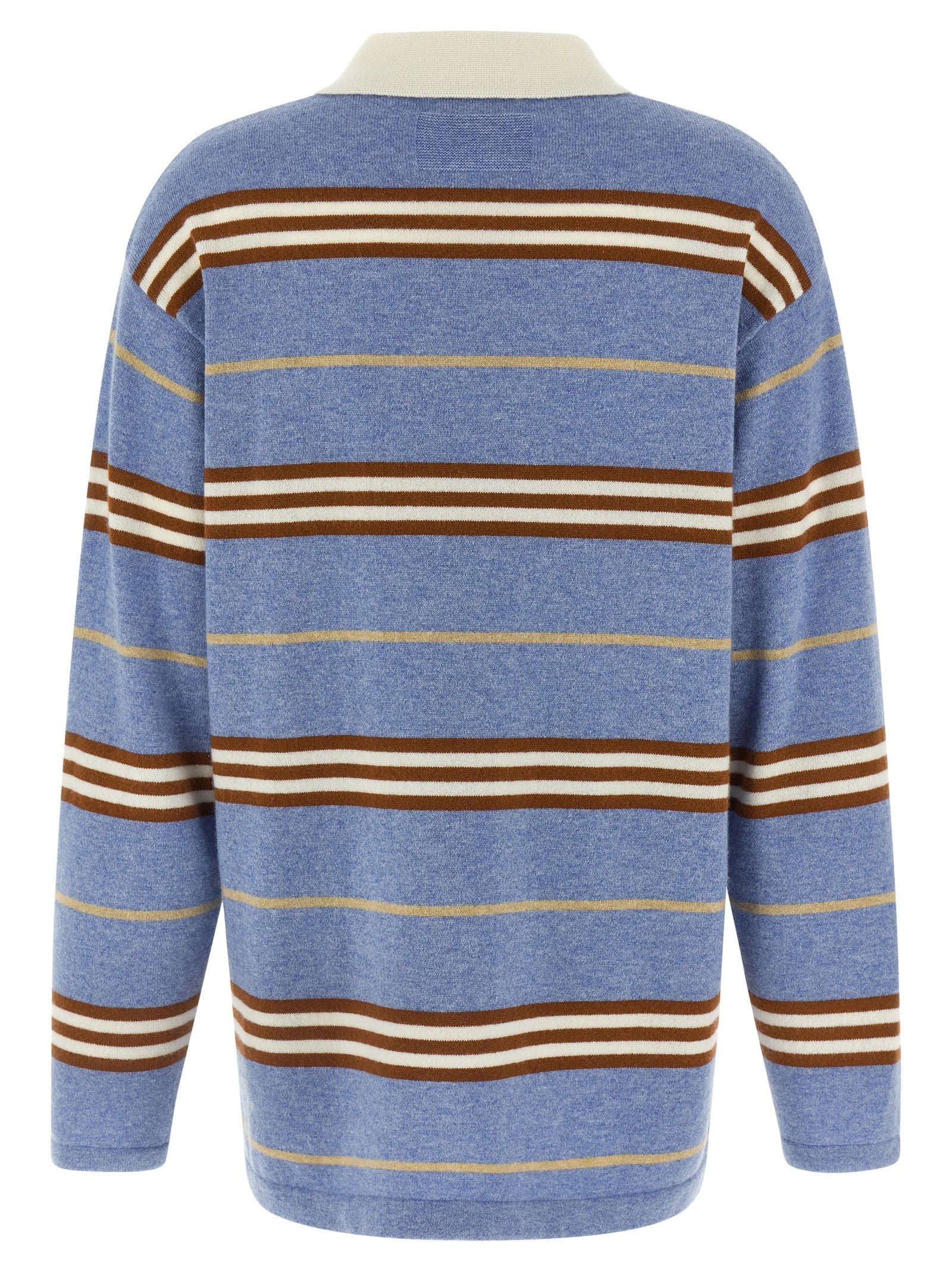 Guest in Residence Blue Cashmere Polo Shirt