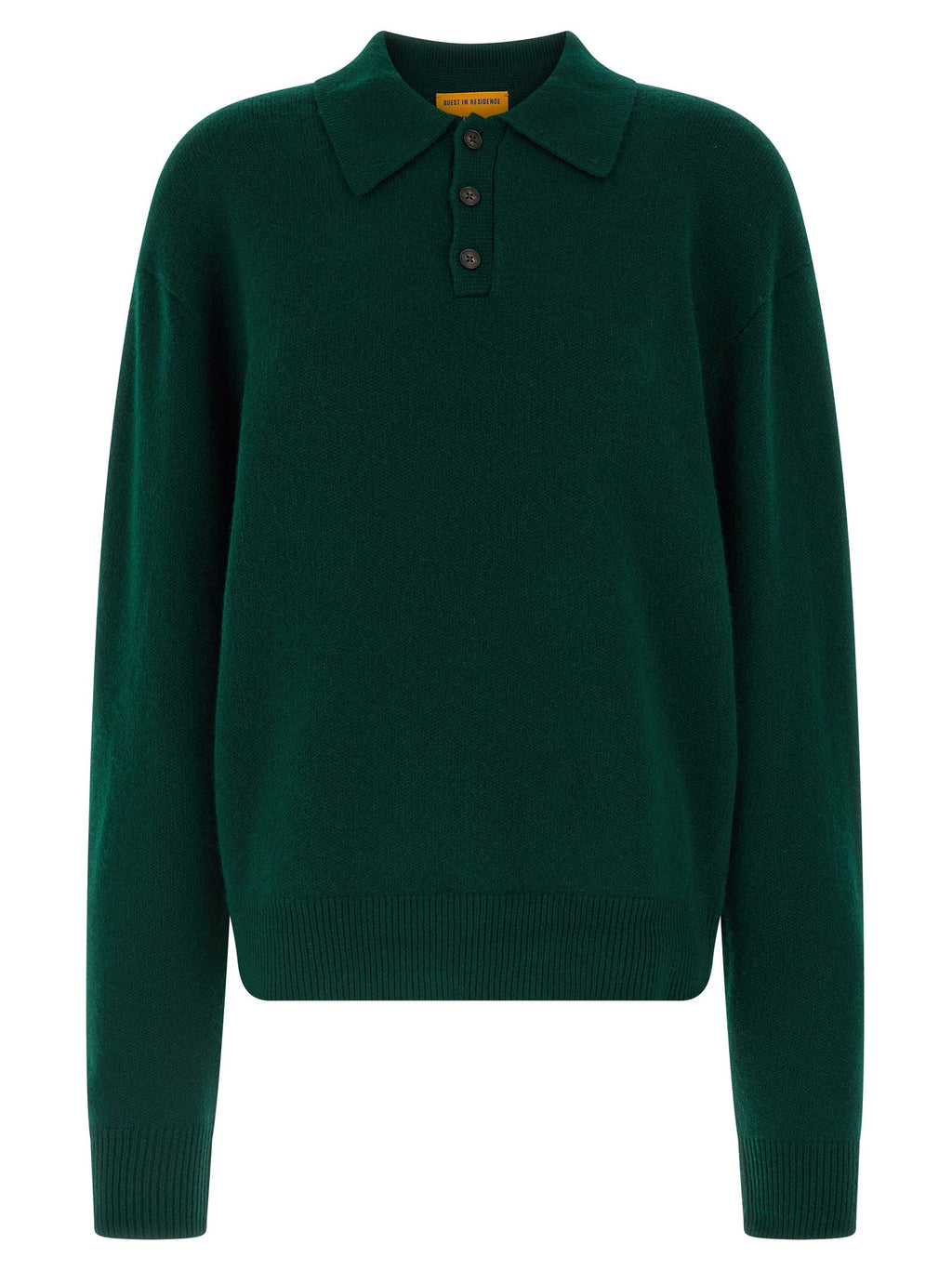 Guest in Residence Bicolor Cashmere Polo Shirt