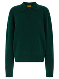 Guest in Residence Bicolor Cashmere Polo Shirt