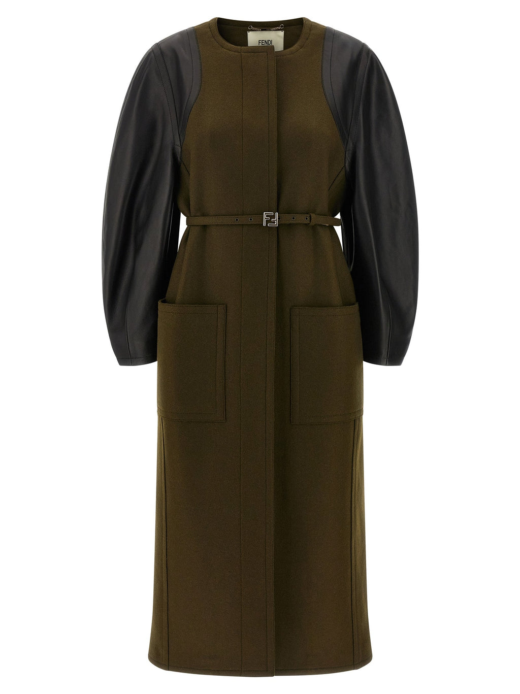 Fendi Bicolor Viscose Coat