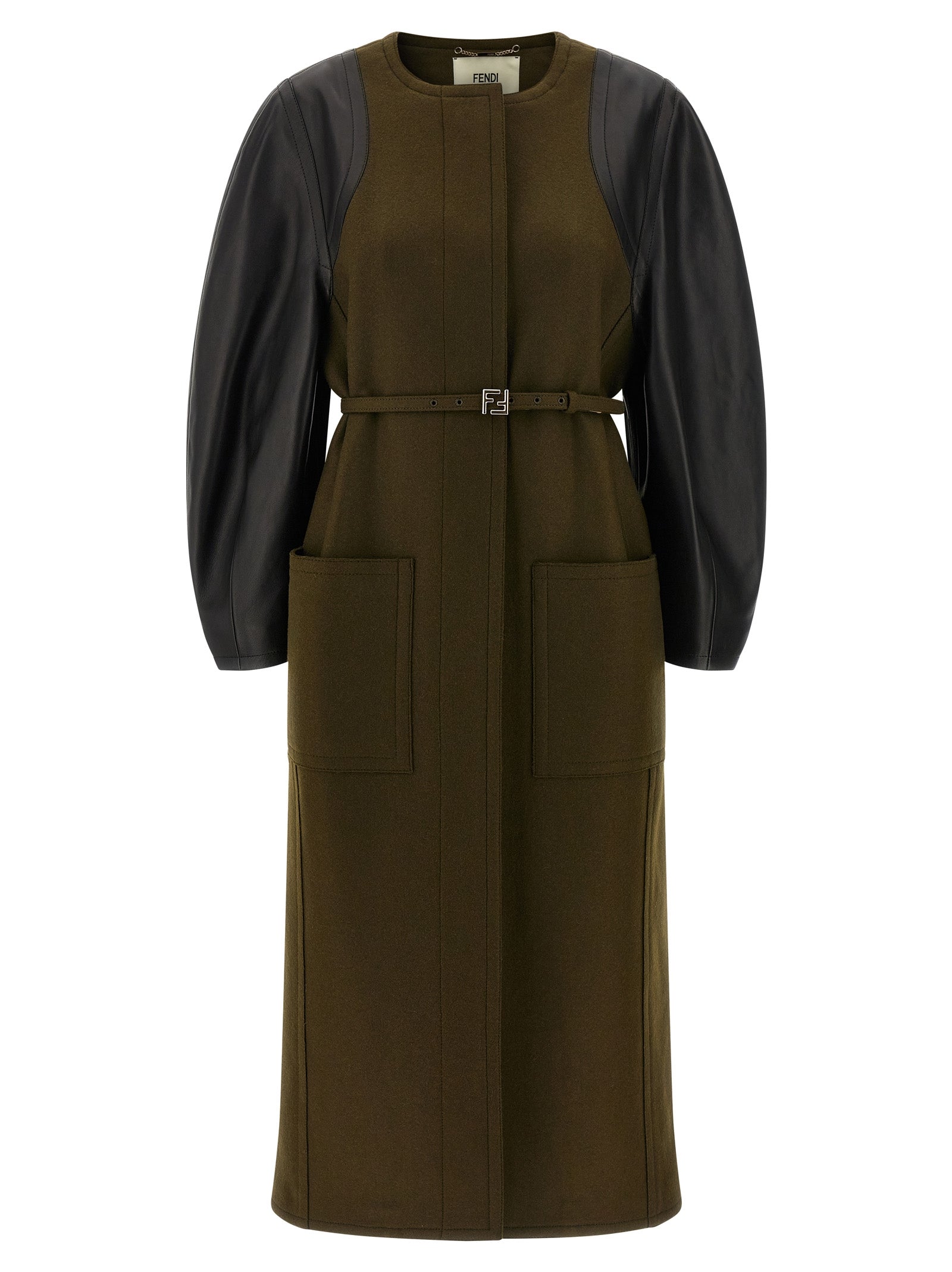 Fendi Bicolor Viscose Coat