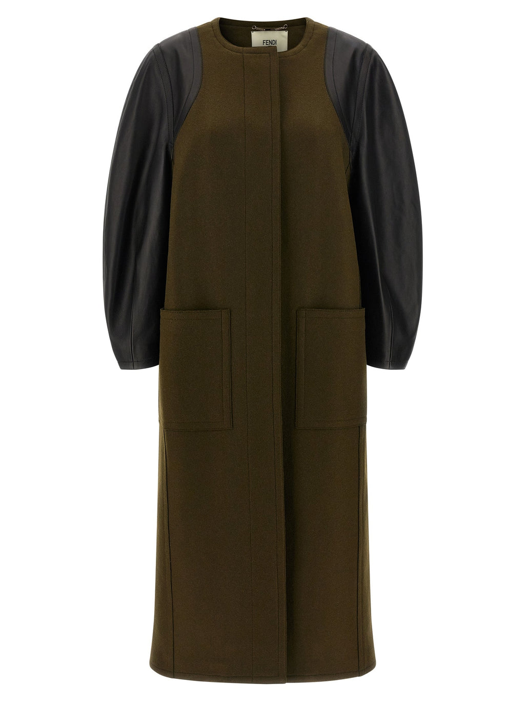 Fendi Bicolor Viscose Coat