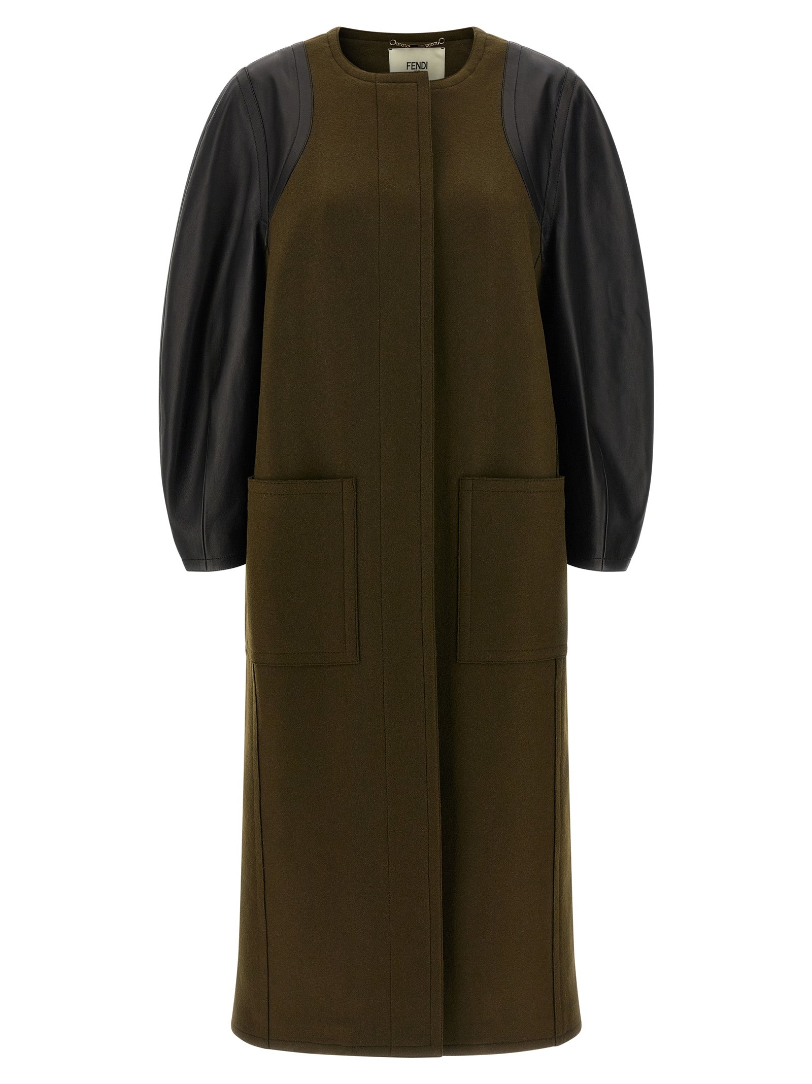 Fendi Bicolor Viscose Coat