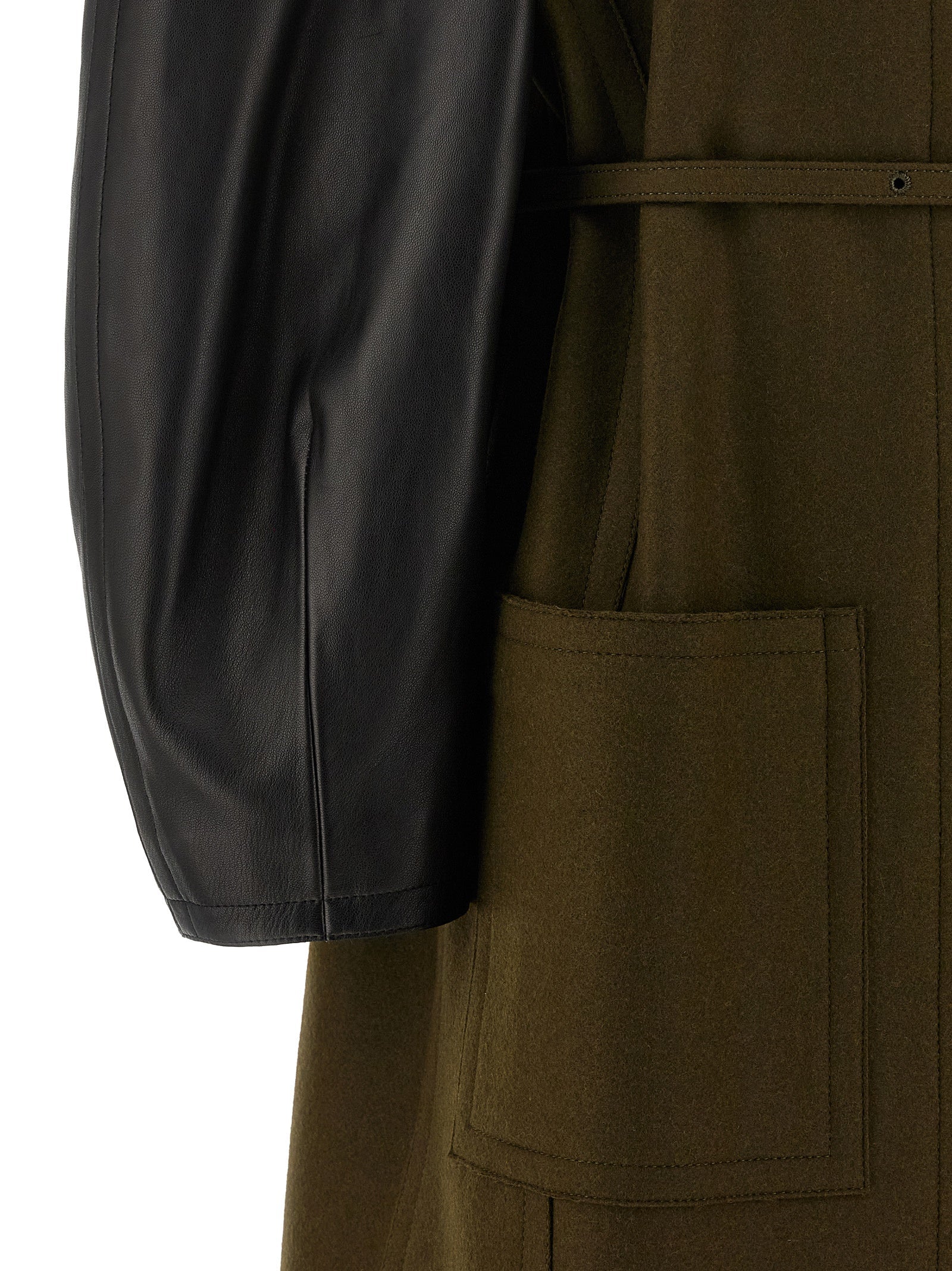 Fendi Bicolor Viscose Coat