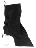 Rick Owens Black Cowhide Ankle Boots