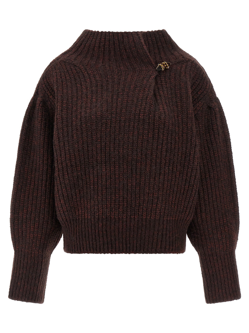 Dries Van Noten Bordeaux Wool Cardigan