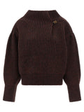 Dries Van Noten Bordeaux Wool Cardigan