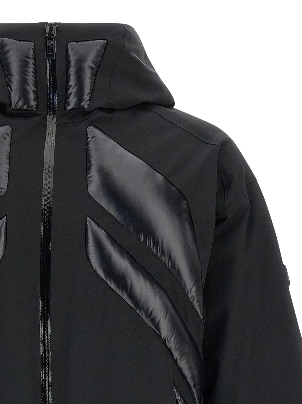 MONCLER GENIUS Black Polyamide Full-Length Jacket