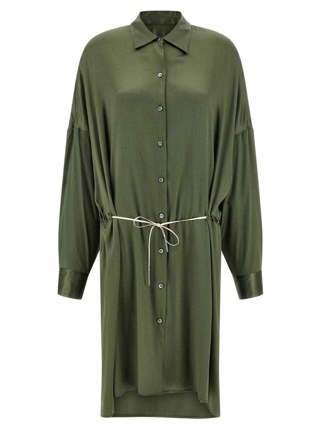 Dries Van Noten Bicolor Silk Midi Dress