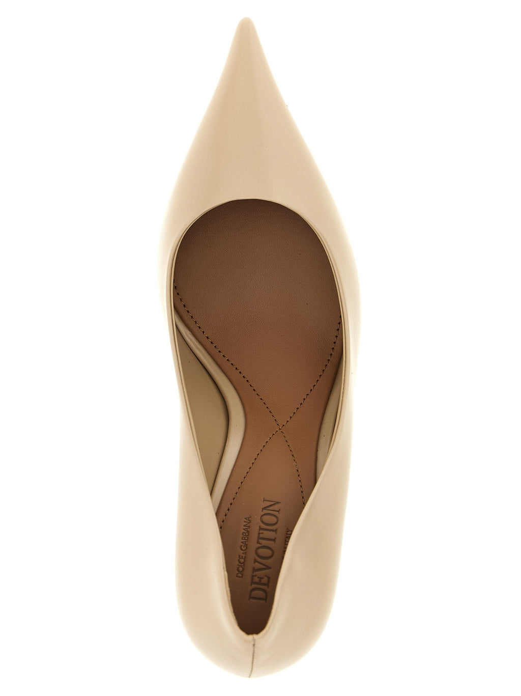 Dolce & Gabbana Beige Calfskin High Heel Pumps