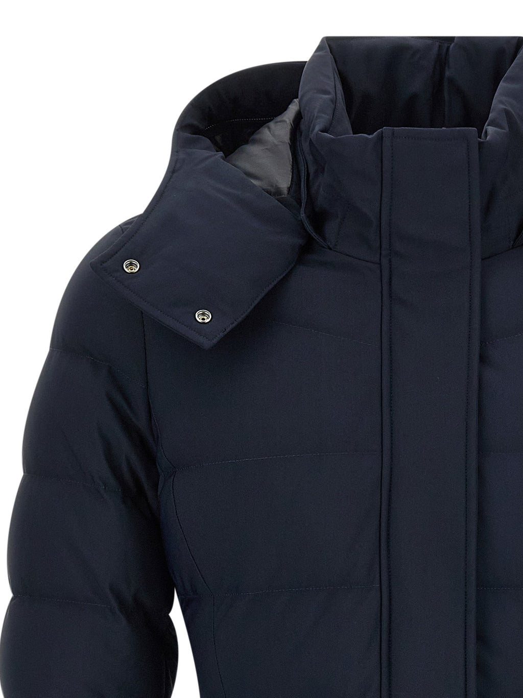 Moose Knuckles Blue Nylon Parka
