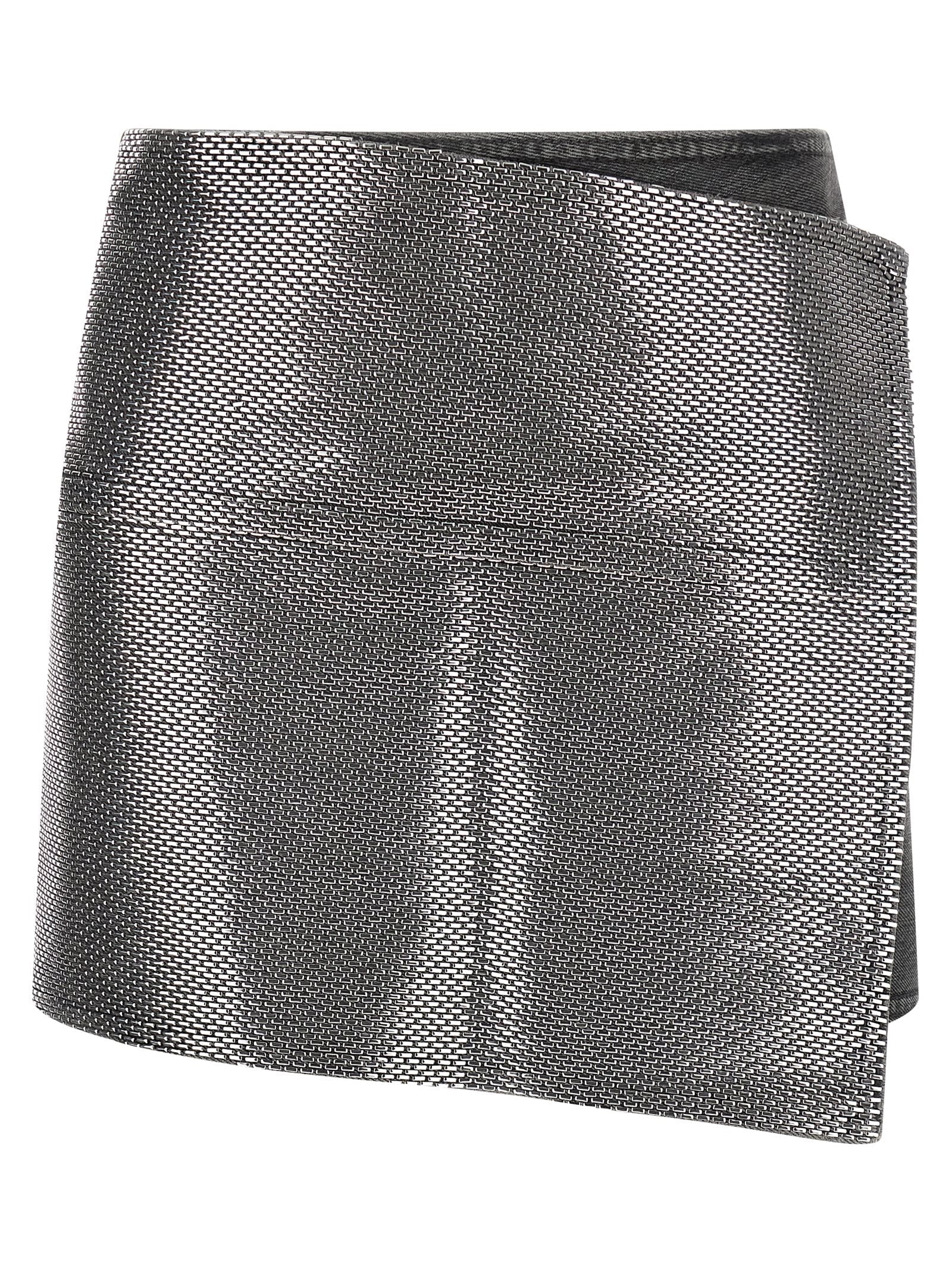 Haikure Gray Cotton Long Skirt
