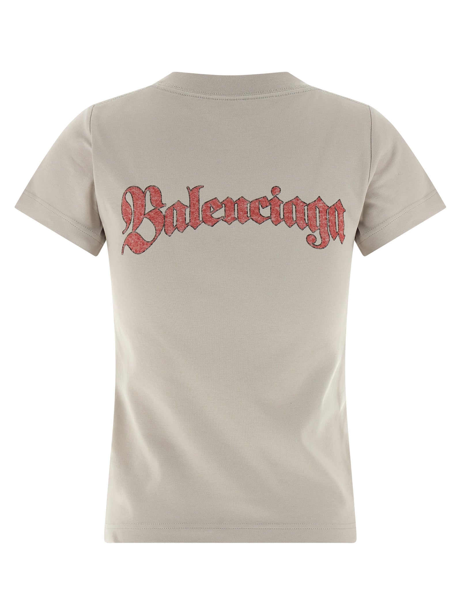 Balenciaga Gray Cotton T-Shirt