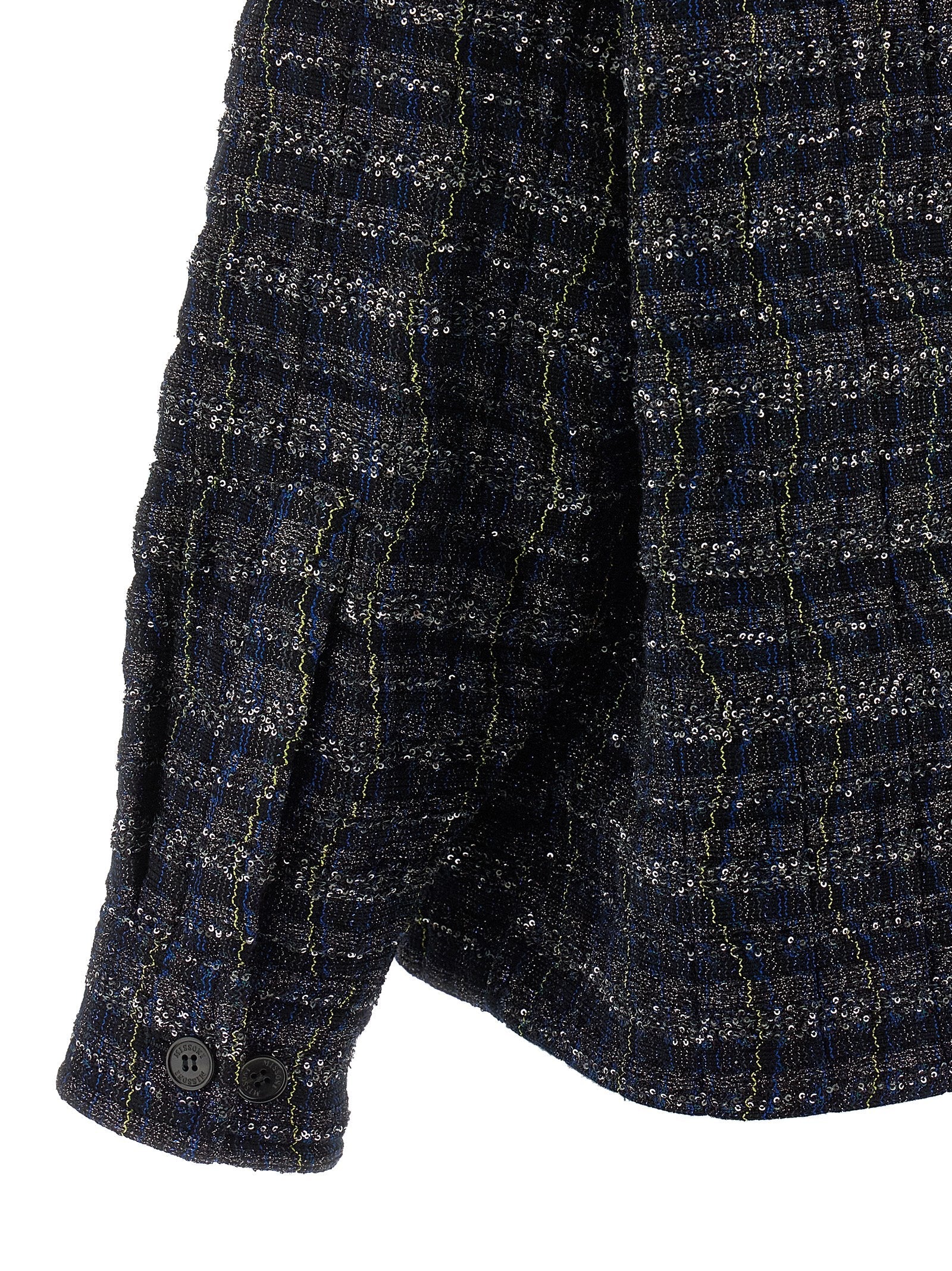 Missoni Blue Viscose Coat