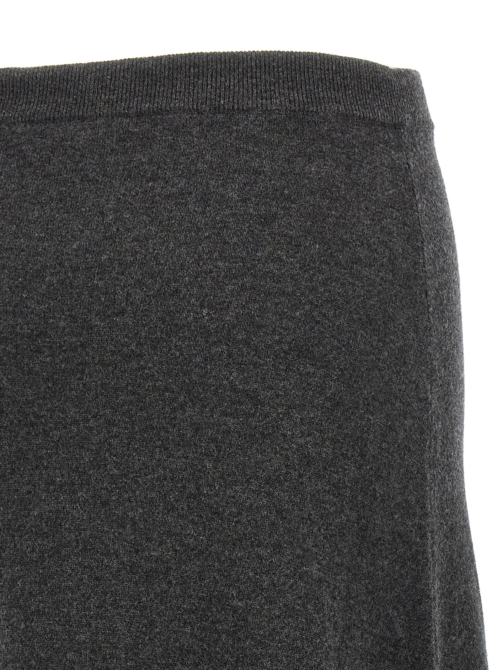 Balenciaga Gray Wool Mini Skirt