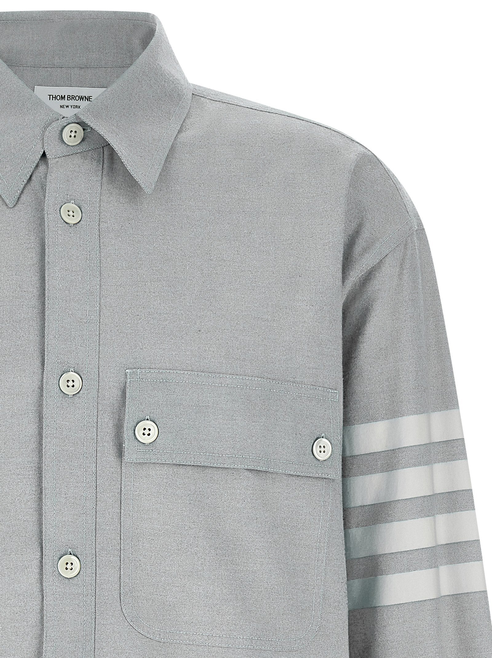 Thom Browne Gray Cotton Blouse