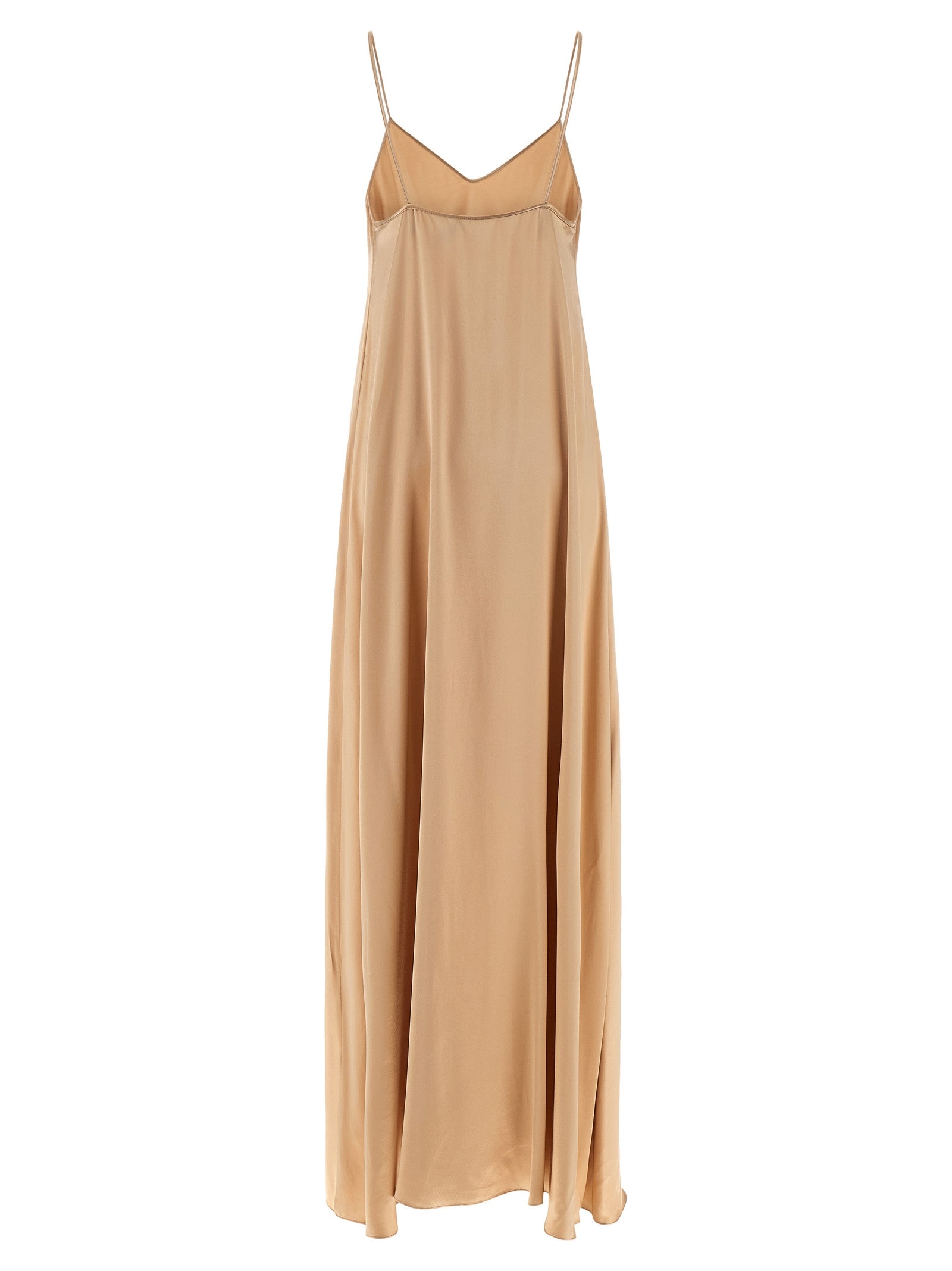 Ferragamo Beige Viscose Long Dress