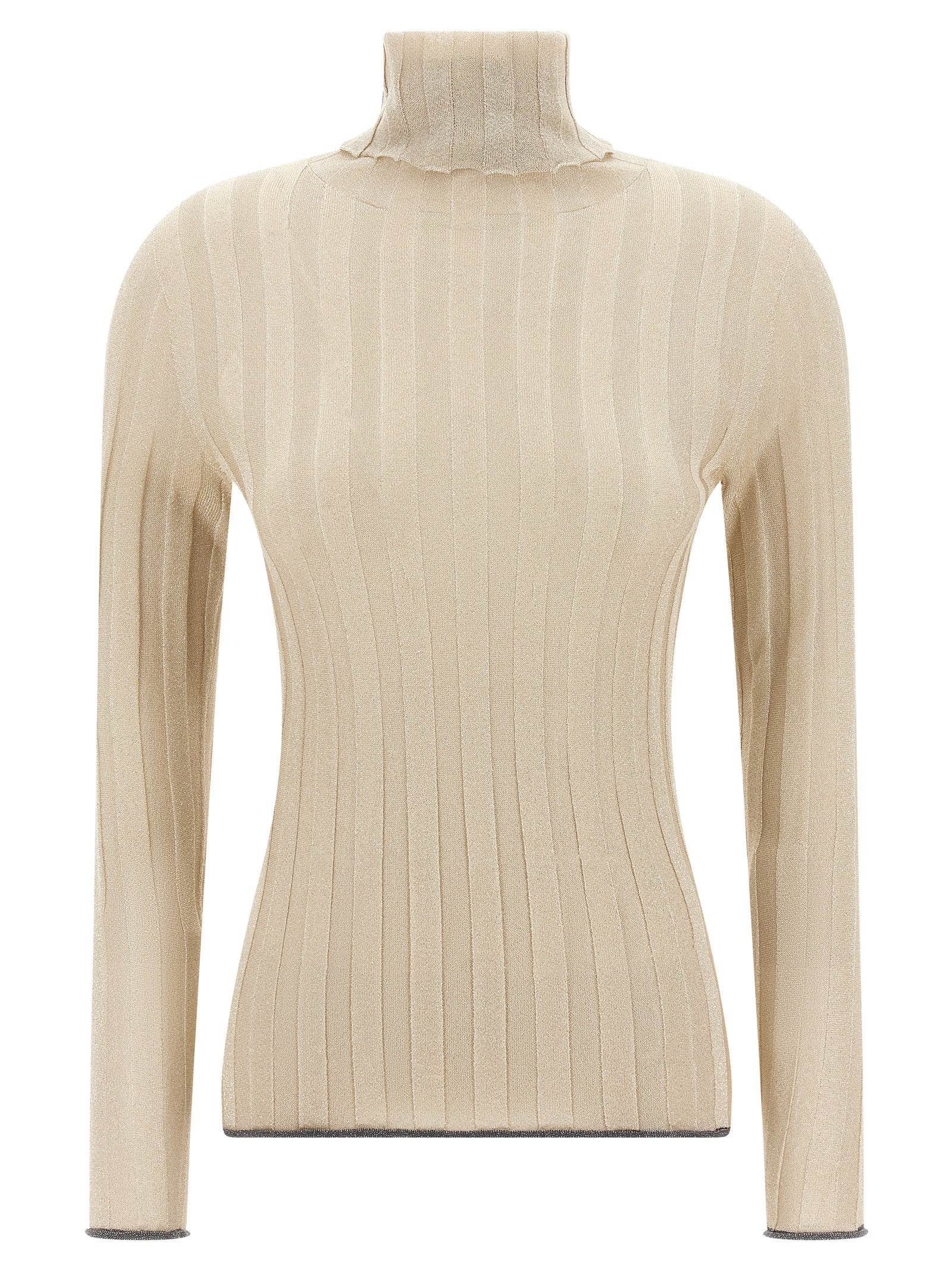 Fabiana Filippi Gold Viscose Cardigan