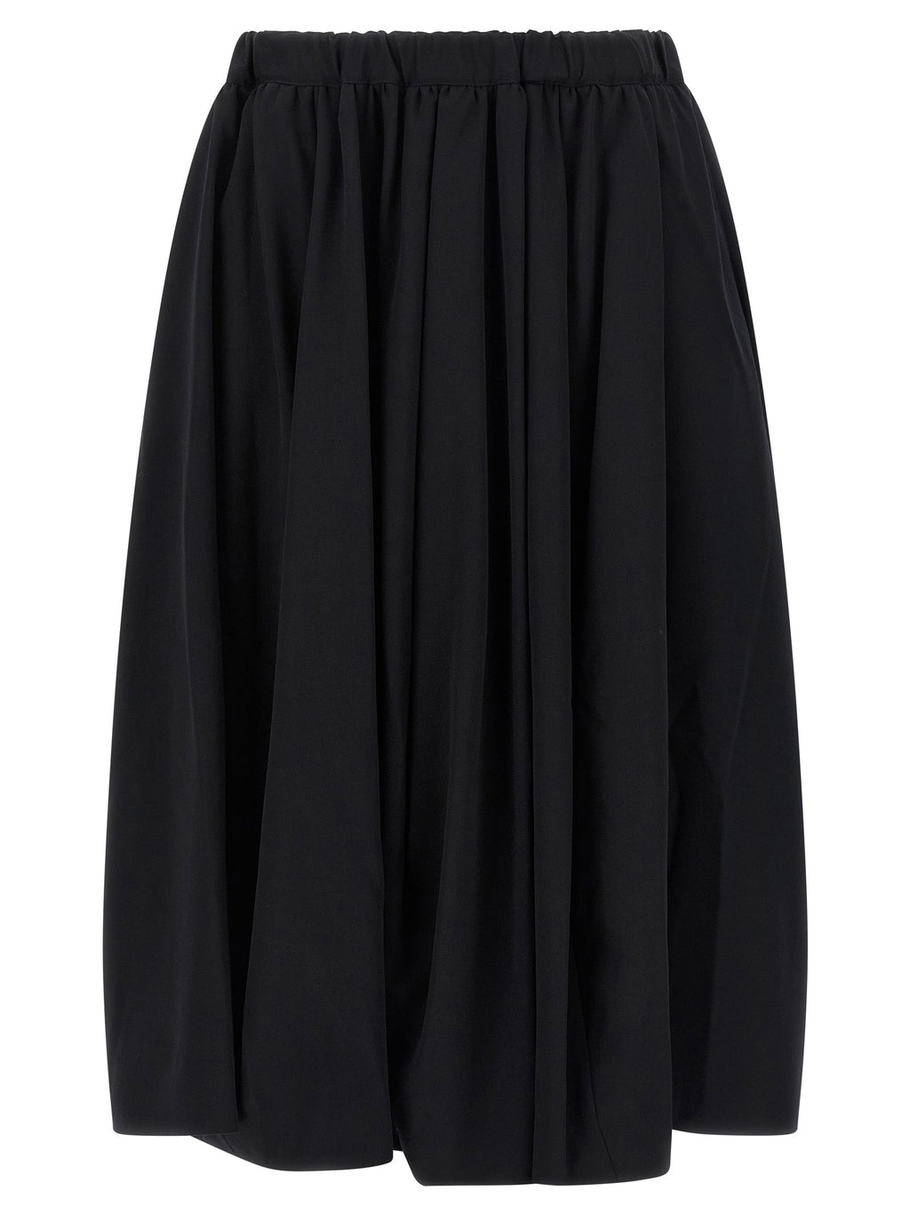 Comme Des Garçons Black Wool Mini Skirt