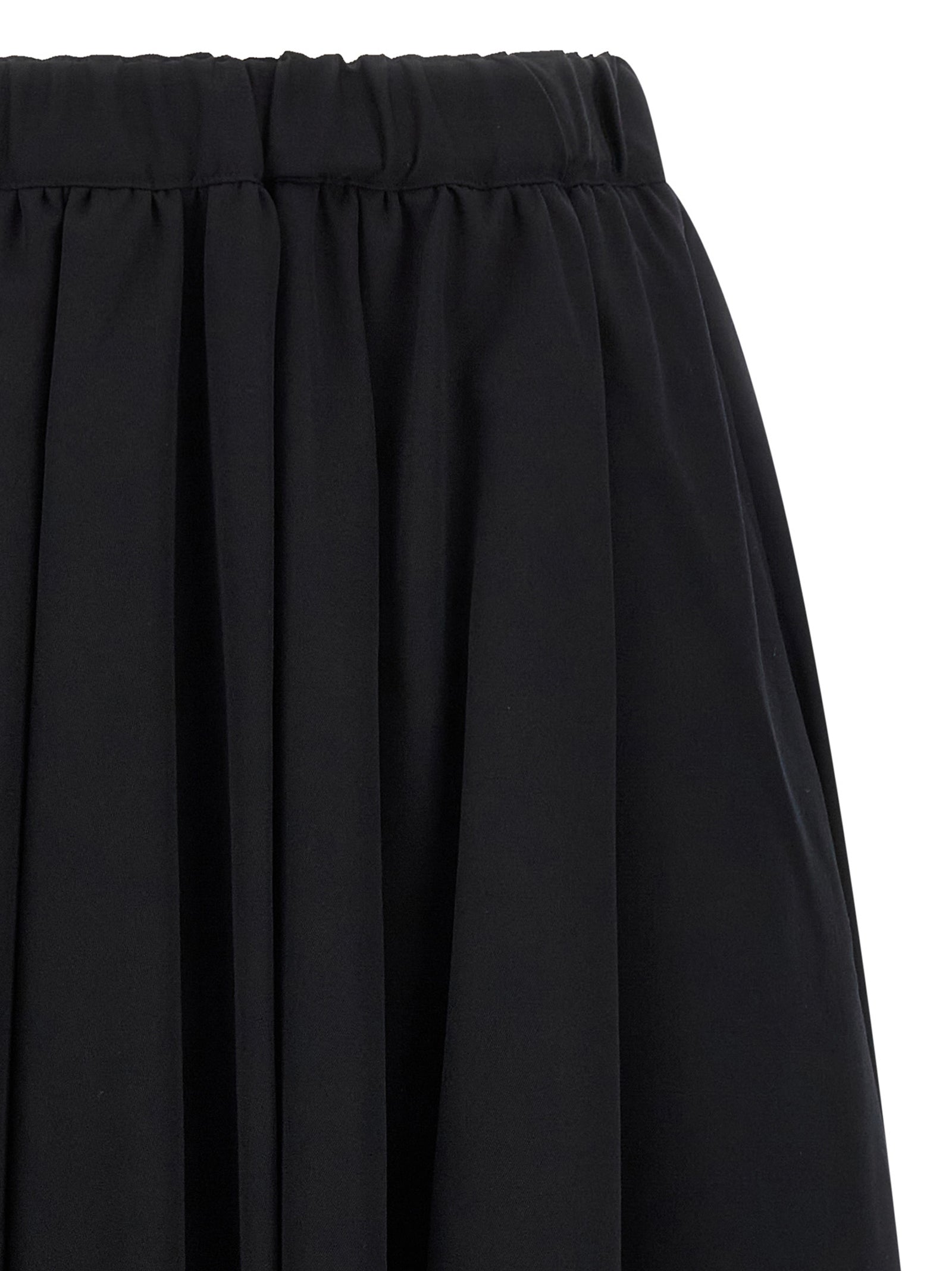 Comme Des Garçons Black Wool Mini Skirt