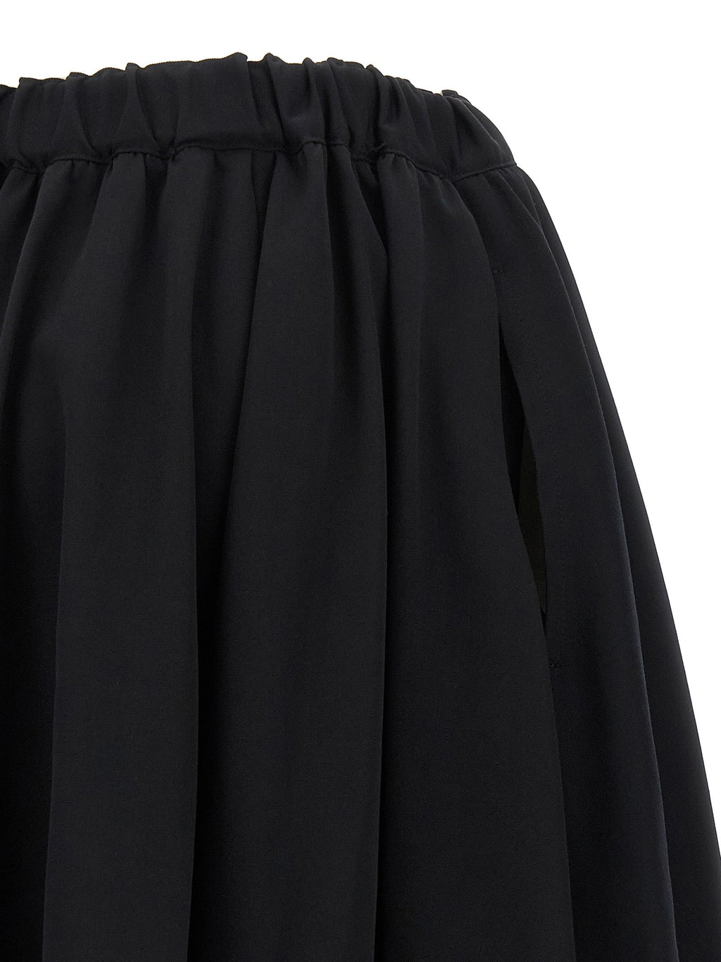 Comme Des Garçons Black Wool Mini Skirt