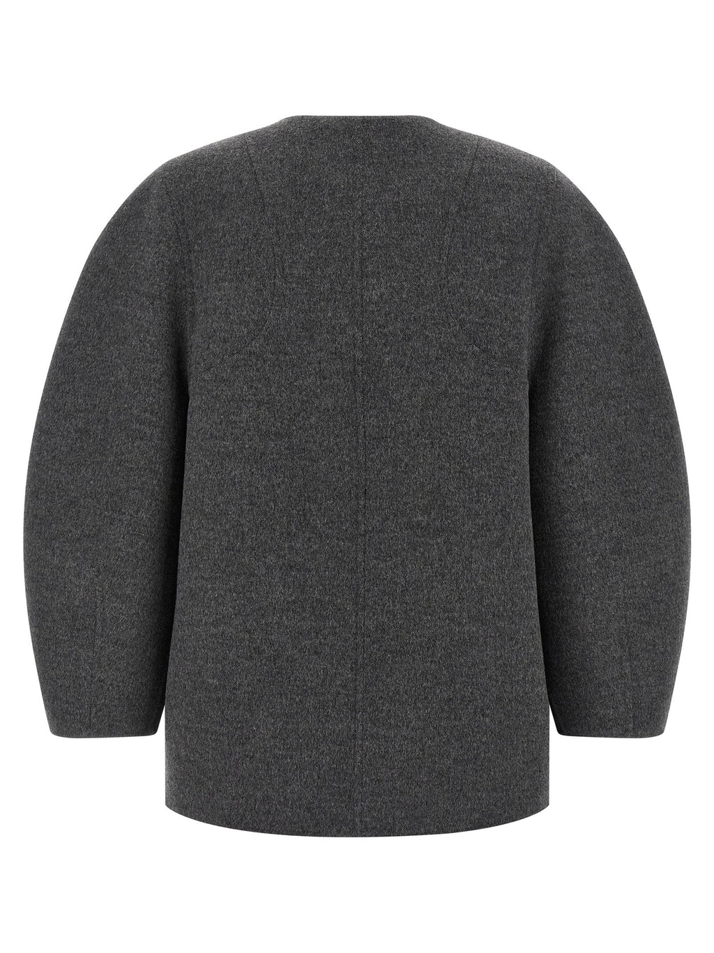 Fendi Gray Virgin Wool Coat