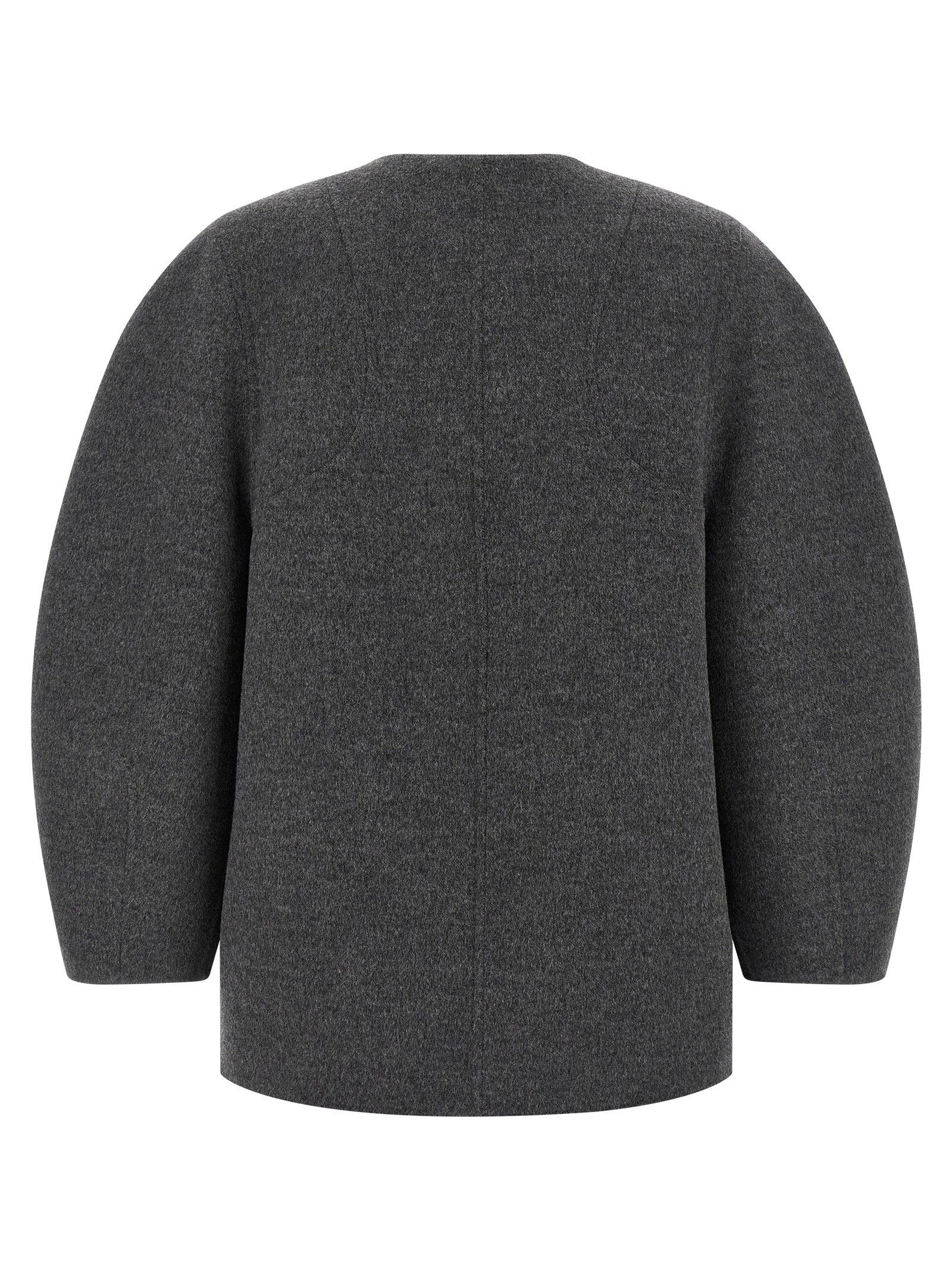 Fendi Gray Virgin Wool Coat