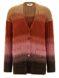 Fendi Multicolor Wool Cardigan