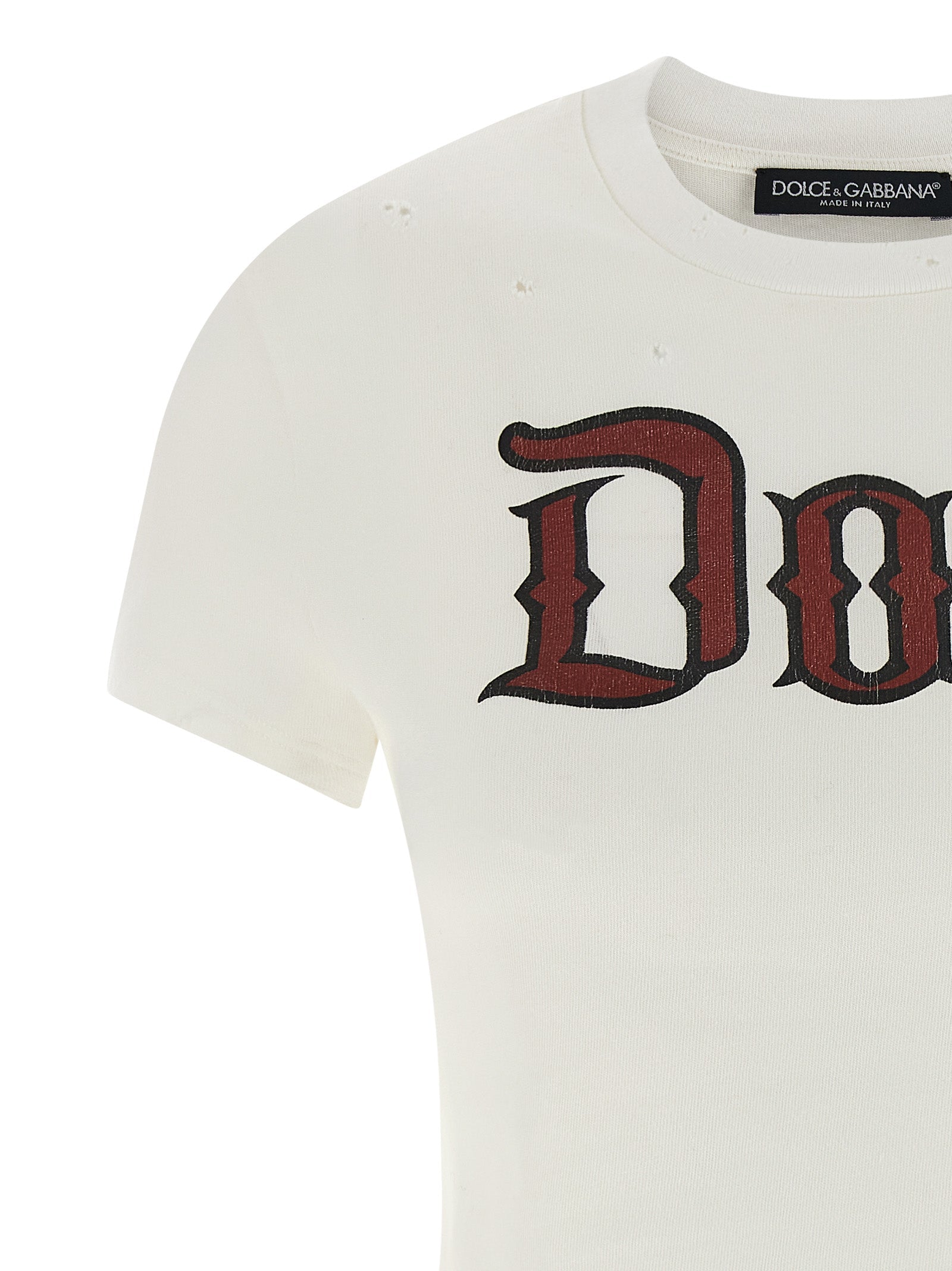 Dolce & Gabbana White Cotton T-Shirt
