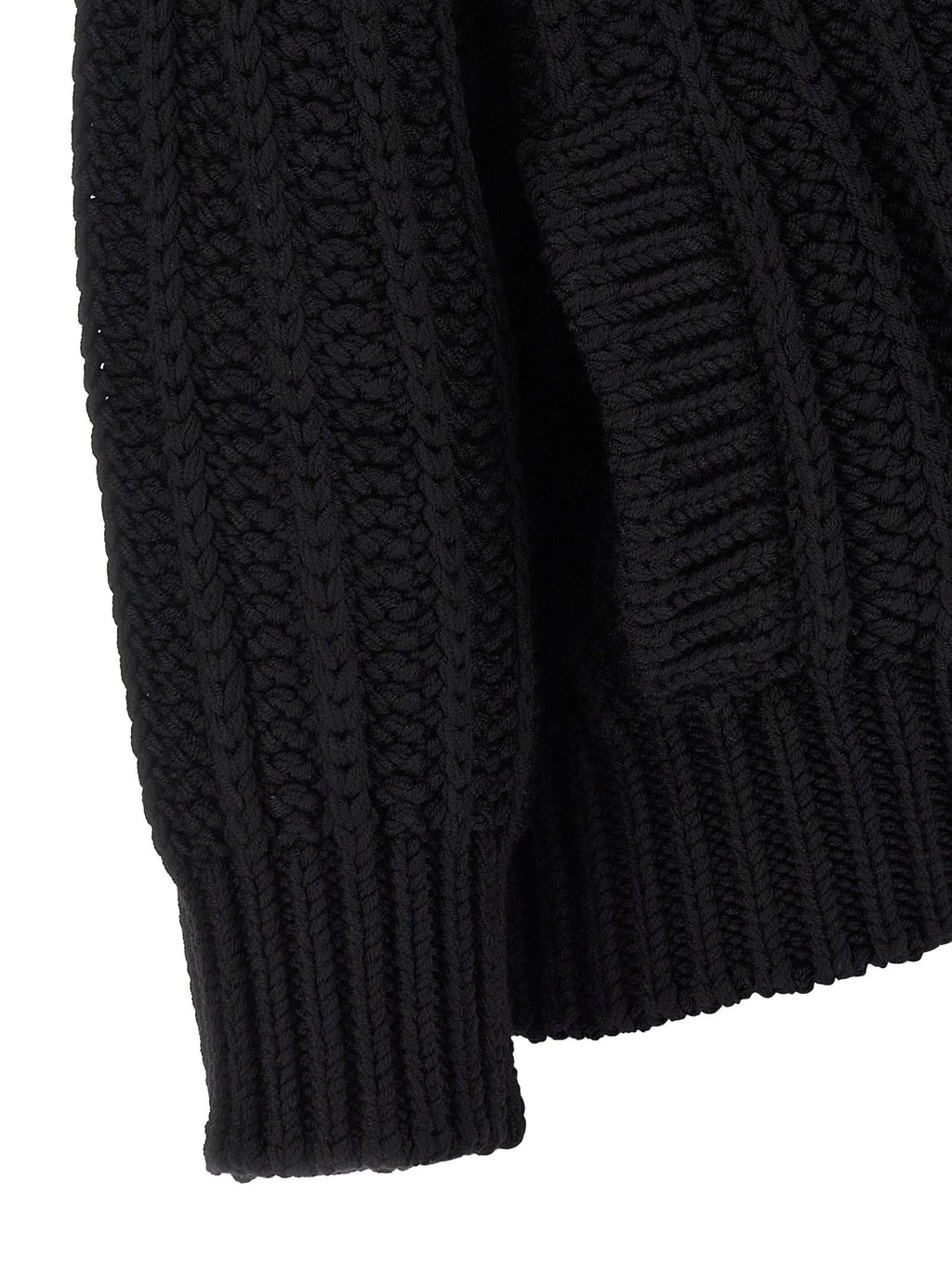 Dolce & Gabbana Black Virgin Wool Cardigan