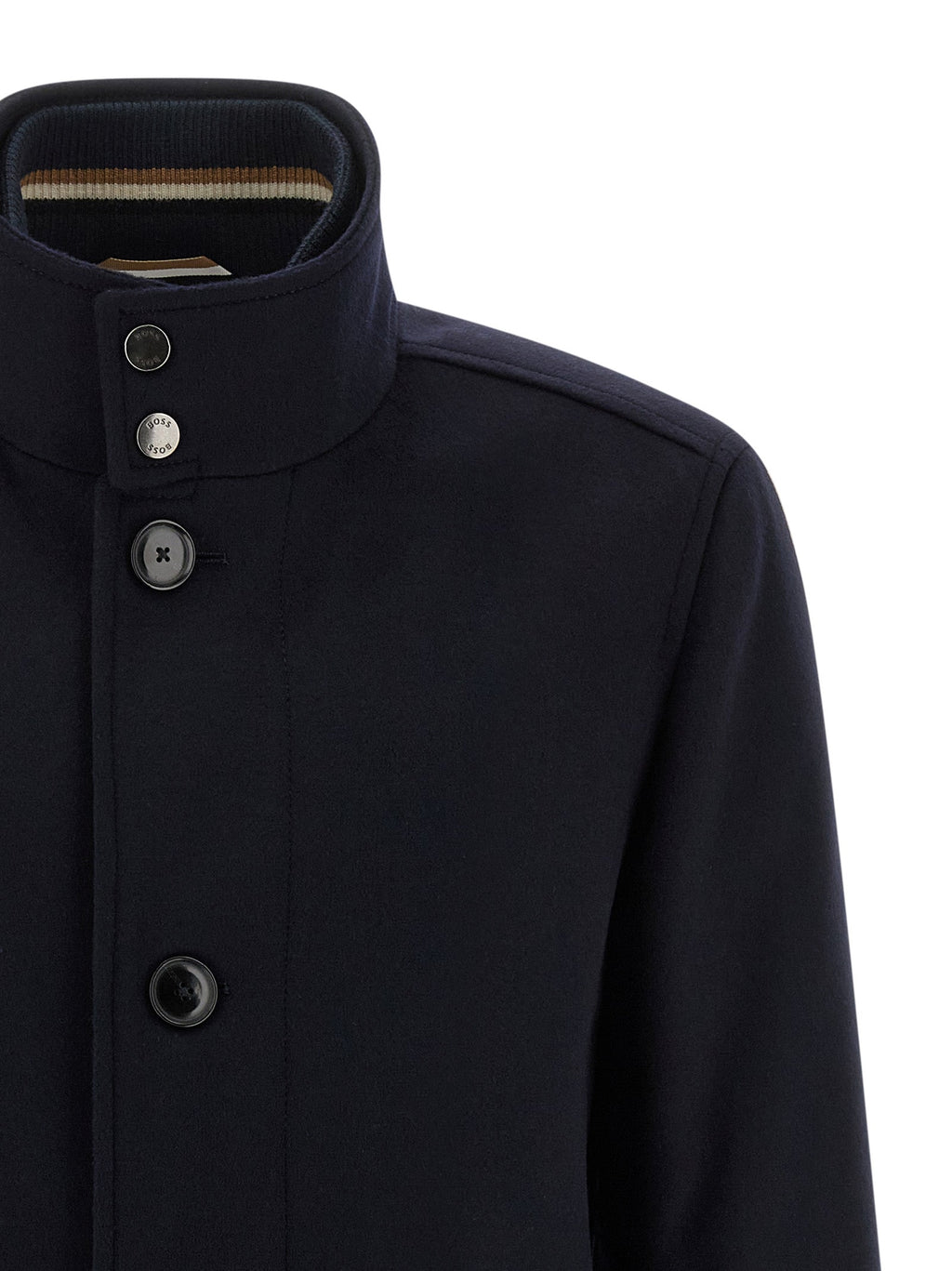 Hugo Boss Blue Wool Coat
