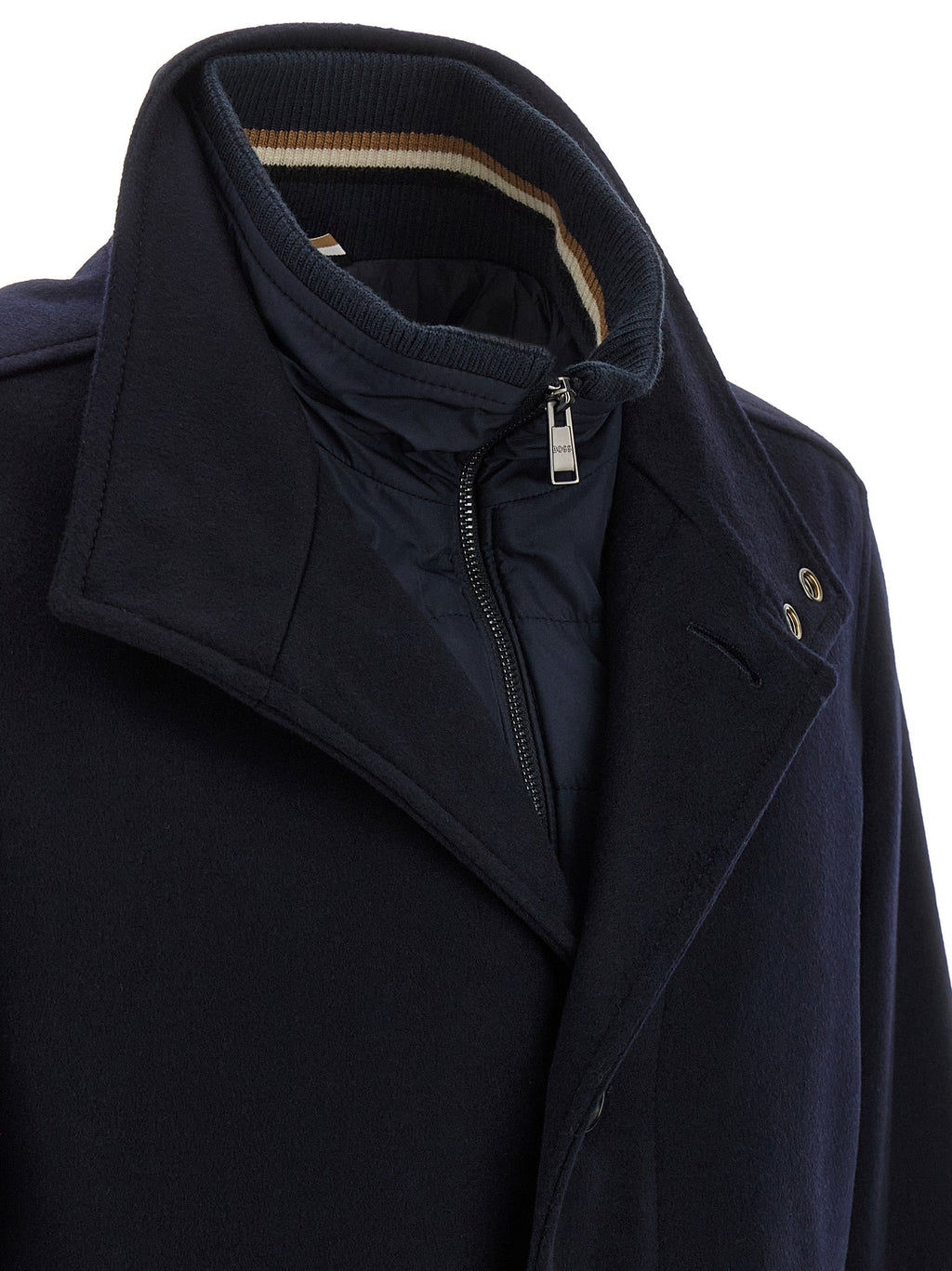 Hugo Boss Blue Wool Coat