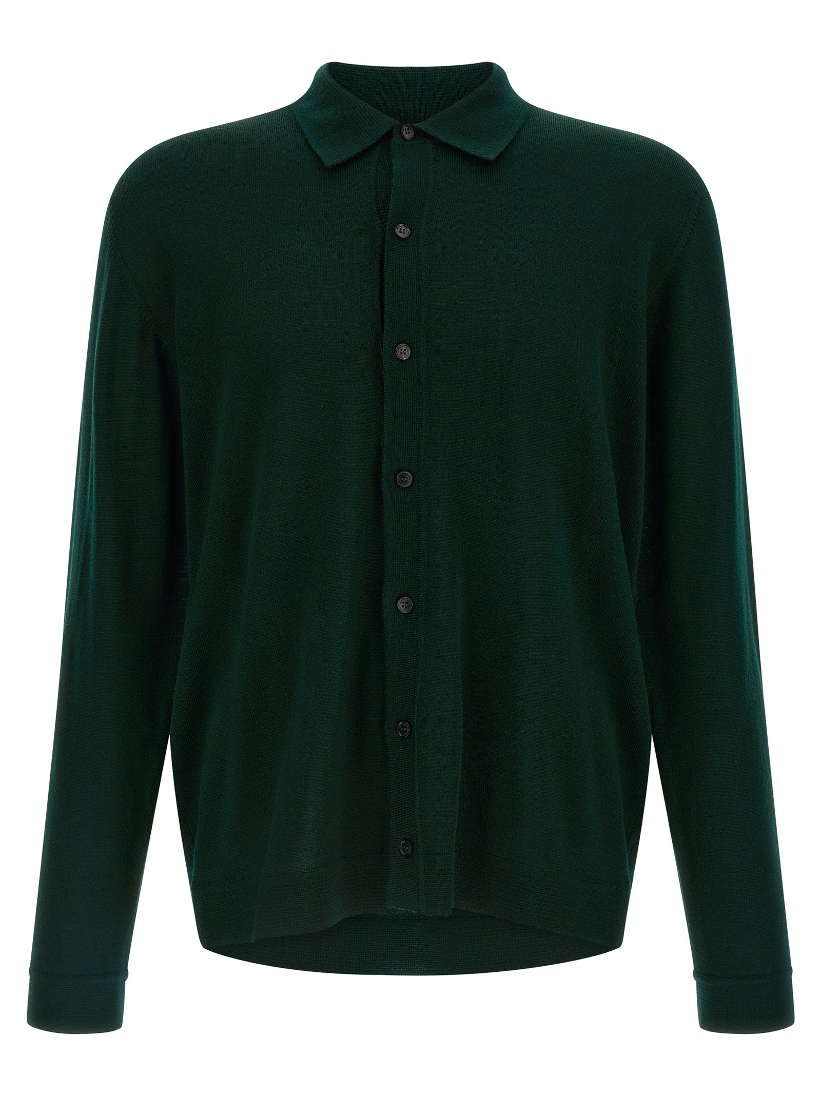 Roberto Collina Bicolor Merino Wool Cardigan