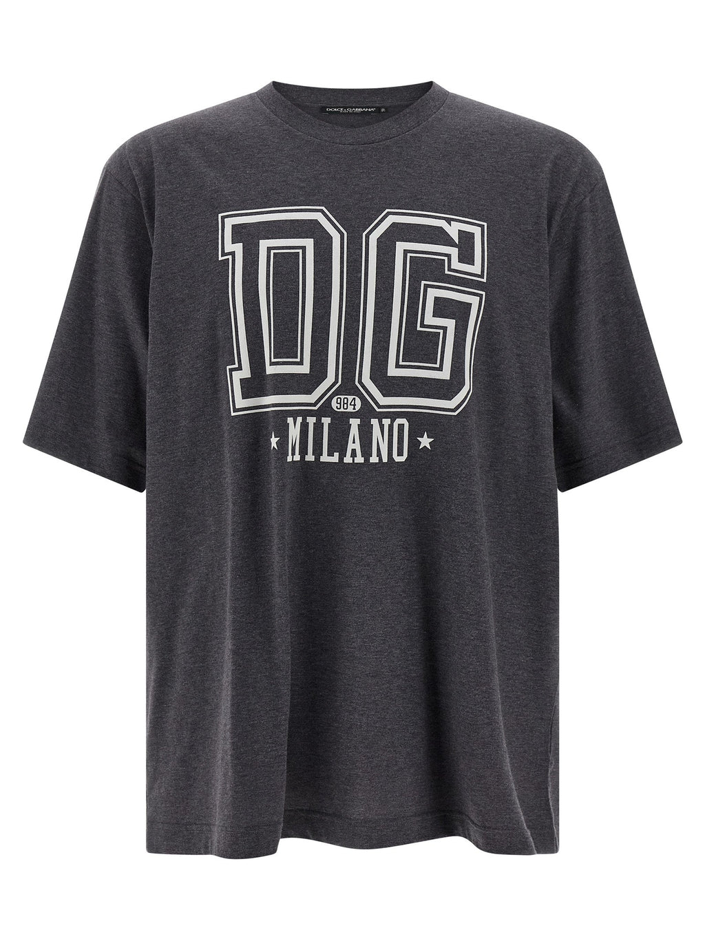 Dolce & Gabbana Gray Cotton T-Shirt