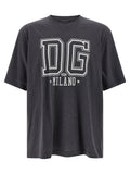 Dolce & Gabbana Gray Cotton T-Shirt