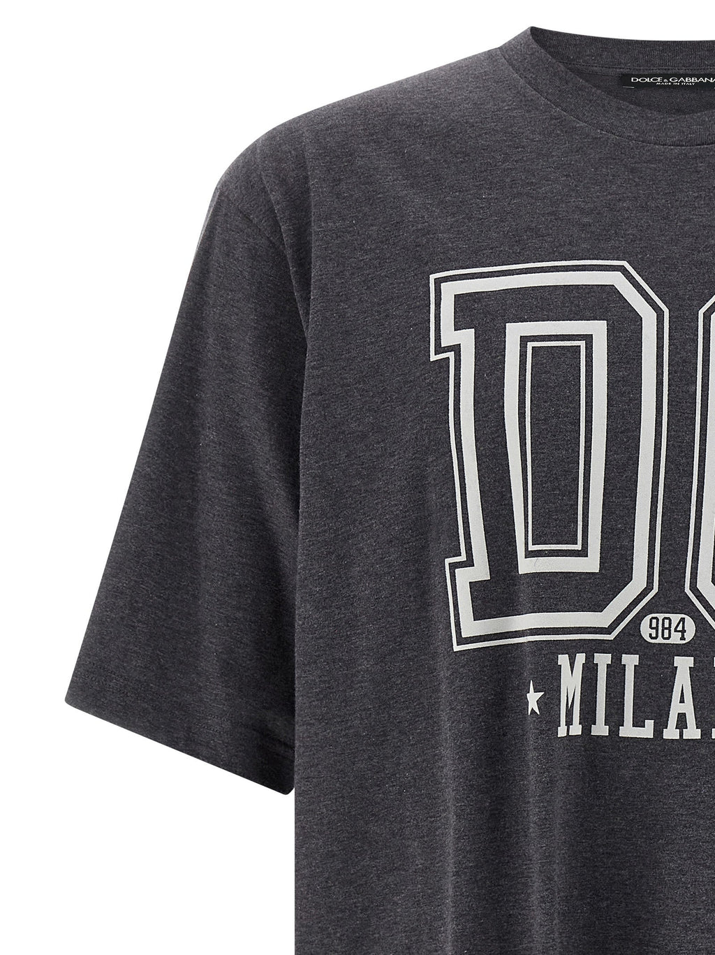 Dolce & Gabbana Gray Cotton T-Shirt