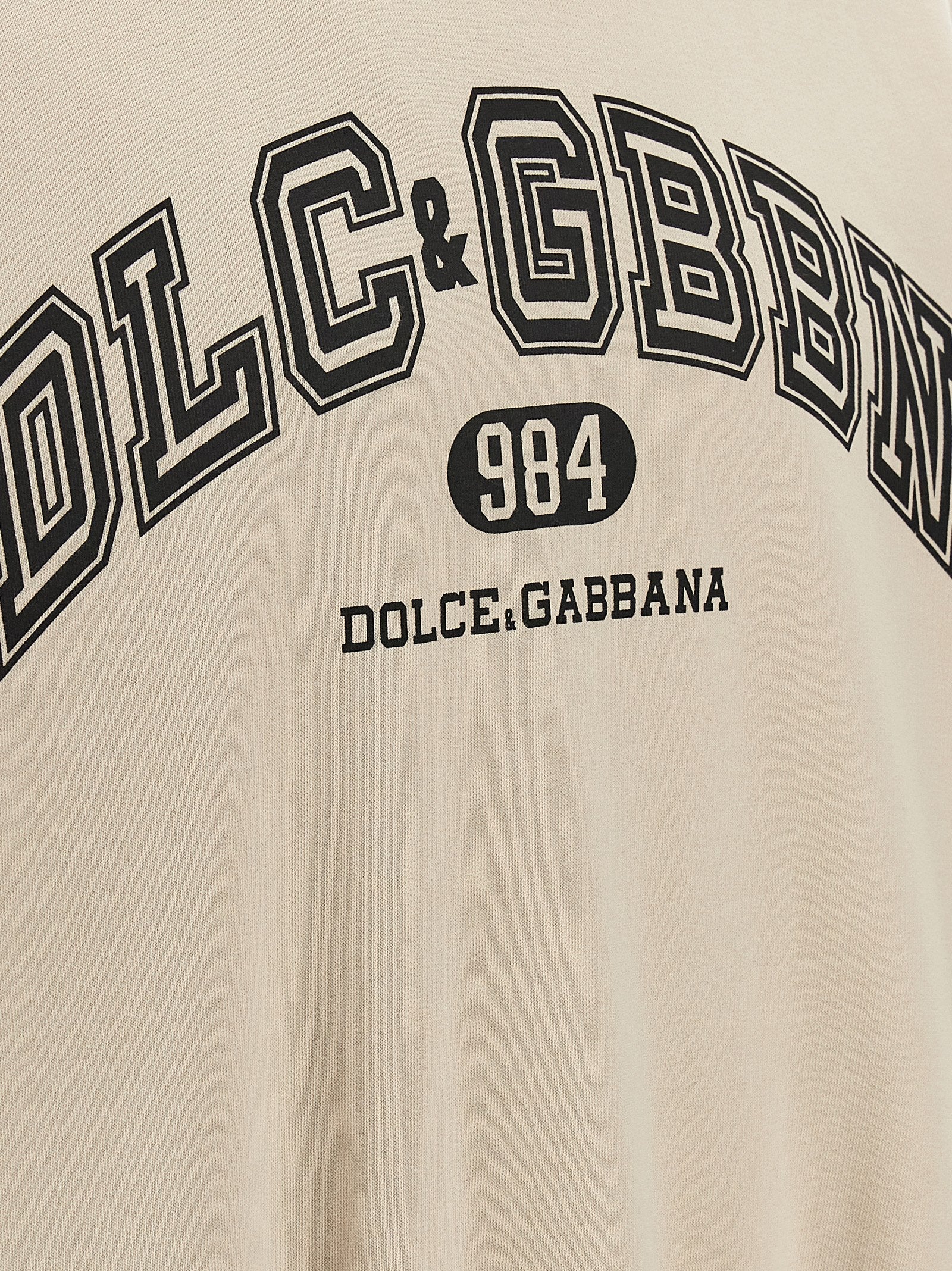Dolce & Gabbana Beige Cotton Sweatshirt
