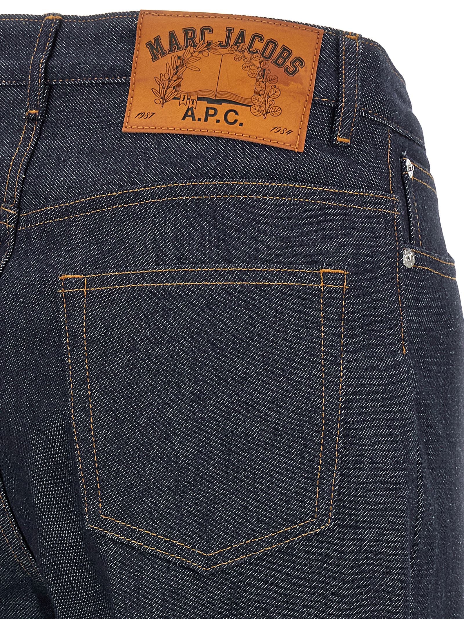 A.P.C. Blue Cotton Straight-Leg Jeans